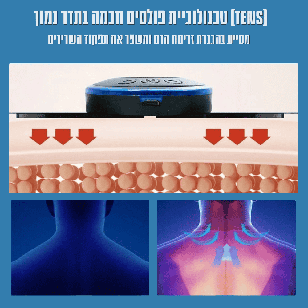 מכשיר עיסוי חכם לכל הגוף – הקלה על כאבי שרירים תוך 15 דקות ביום בלבד